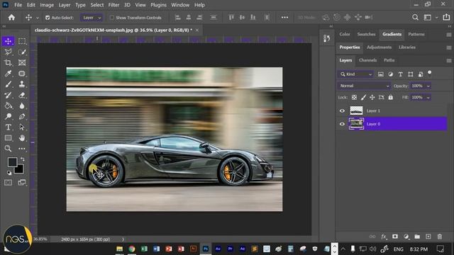 How to Add Stunning Perspective Motion Blur in Photoshop - Tutorial | NGS Art смотреть онлайн