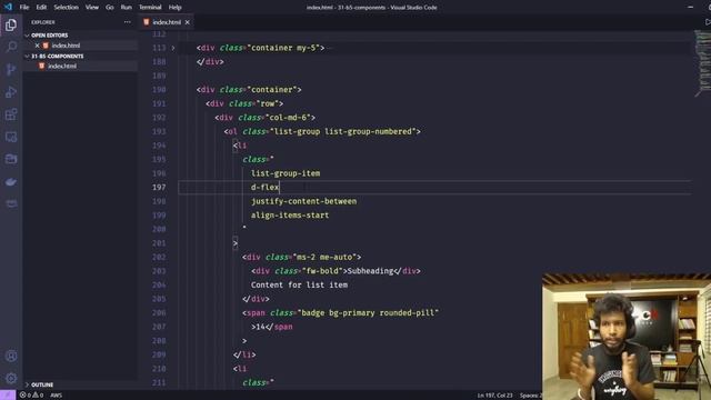 31.3 Bootstrap 5 List Group Component | লিস্ট গ্রুপ কম্পনেন্ট | HM Nayem смотреть онлайн