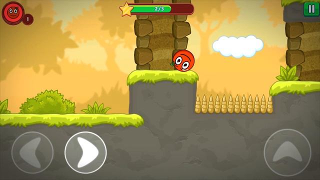 Рогатый паук захватил розовый шар девочку! Наш красный шарик спасёт её! Игра Red Ball 5 от Флавиос смотреть онлайн