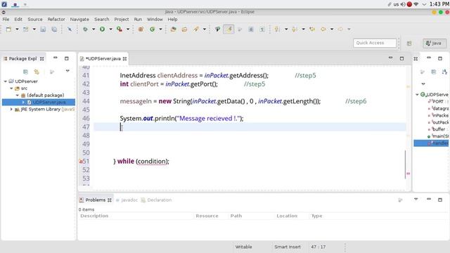 71 JAVA Networking Chat Server Client UDP смотреть онлайн