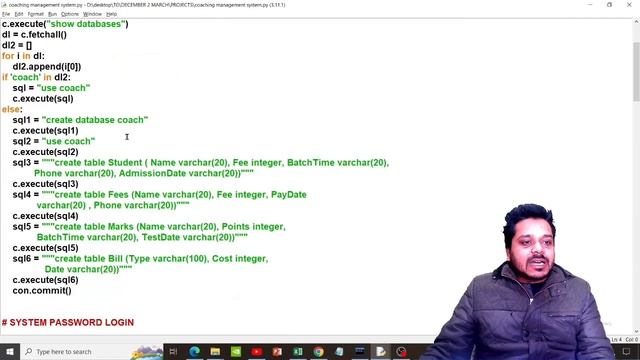 Coaching Management System | Python Mysql Project | By Gaurav Garg смотреть онлайн