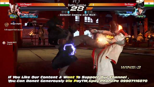 TEKKEN 7 india live |R3BEL vs FinalFlashRony ,Ex Foxx vs Lil Chapri FT_10 bACK 2 BACK Death MATCH. смотреть онлайн