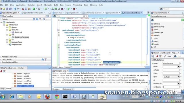 SOA Suite Tutorial 1 part 12 - Cont composite and add another XML Schema смотреть онлайн