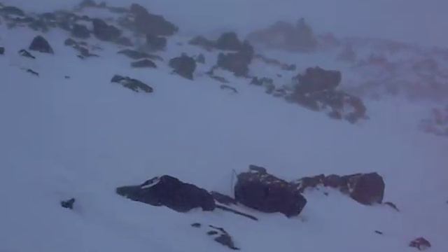 Снежный буран - пятый день зимней экспедиции на Эльбрус - 3800 м смотреть онлайн
