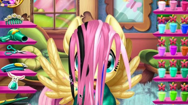 Little Pony Fluttershy Real Haircuts - Флатершай прическа