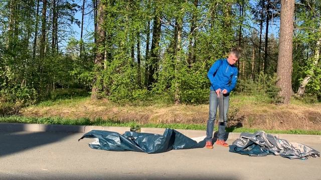 Разбор и складывание палатки Quechua смотреть онлайн