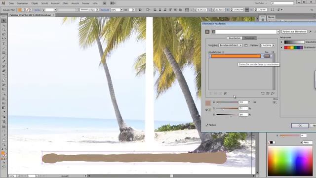 How to draw a palm tree in Adobe Illustrator смотреть онлайн