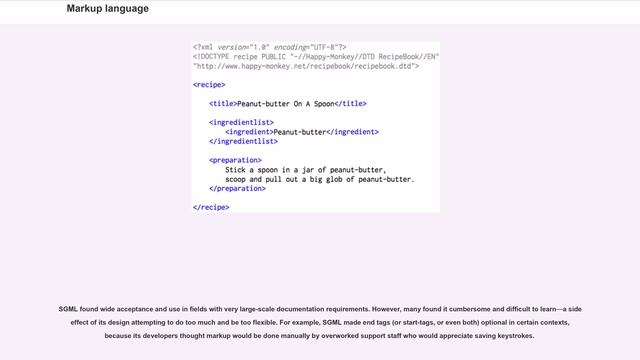 Markup Language