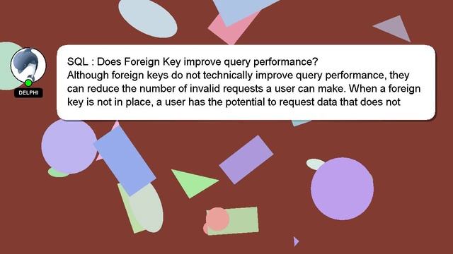 SQL : Does Foreign Key improve query performance? смотреть онлайн
