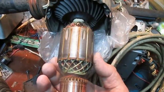 BOSCH GWS 22-180 LVI Ремонт статора. смотреть онлайн