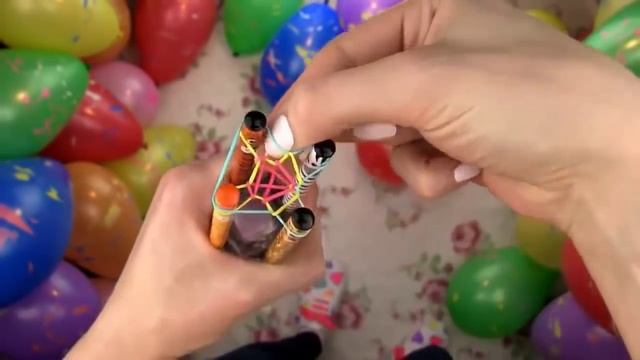 Плетение из резинок на карандашах. Видео урок смотреть онлайн