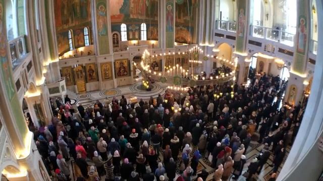 22.03.2020. Божественная литургия. Храм Новомучеников и исповедников Церкви Русской смотреть онлайн