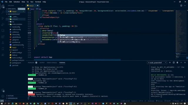React Native FlatList смотреть онлайн