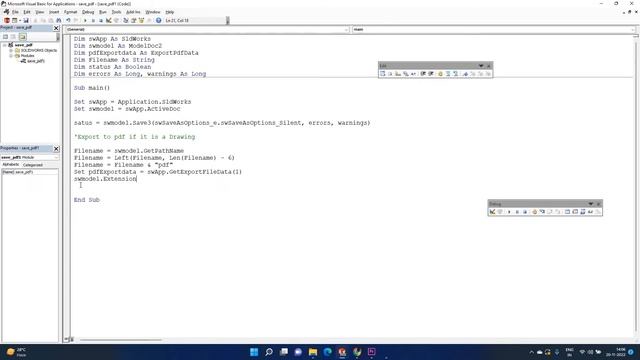 Solidworks Macro to convert drawings to pdf смотреть онлайн