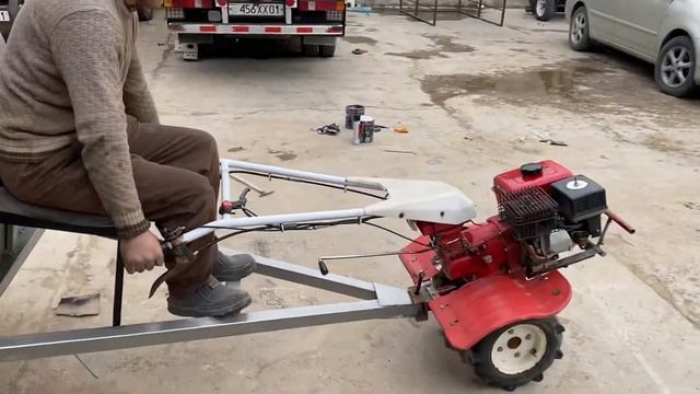 Прицеп для мотоблока в Душане смотреть онлайн