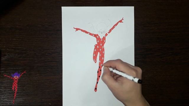 Как раскрасить Маринетт из Леди Баг / Раскраски Леди Баг / Coloring Miraculous Ladybug смотреть онлайн