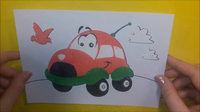 Картина-фреска из песка смотреть онлайн