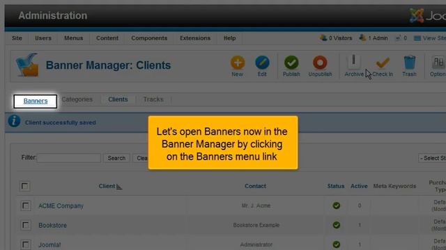 How to manage Banners in Joomla 2.5 смотреть онлайн