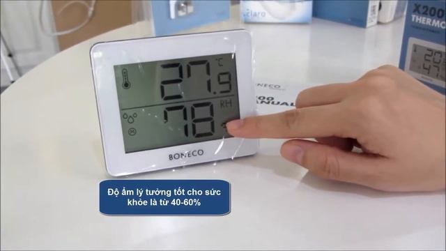 Nhiệt ẩm kế điện tử BONECO X200 смотреть онлайн