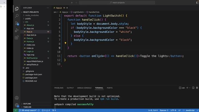How to Toggle Lights | React Tutorial смотреть онлайн