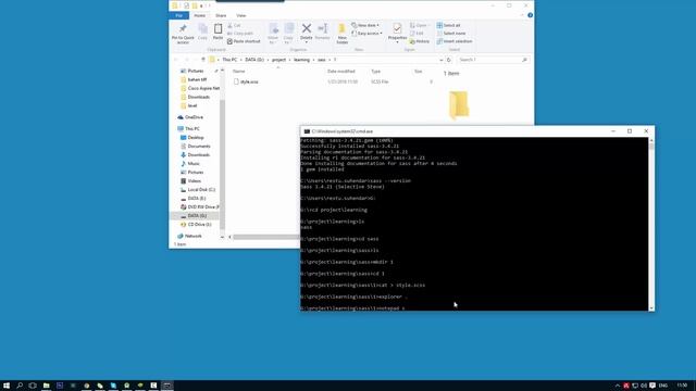 Tutorial Sass ~ Install Sass on Windows смотреть онлайн