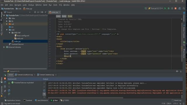 Java Servlet JSP Intellij Tomcat8 смотреть онлайн