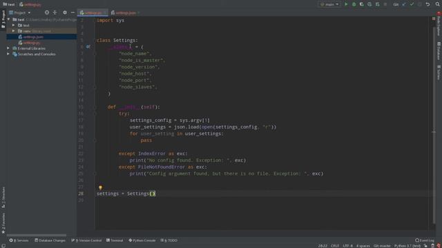 JSON CONFIG AS PYTHON PROGRAM SETTINGS | Python смотреть онлайн