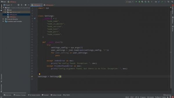 JSON CONFIG AS PYTHON PROGRAM SETTINGS | Python