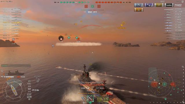 Линкор Normandie - Фугасный крокодил