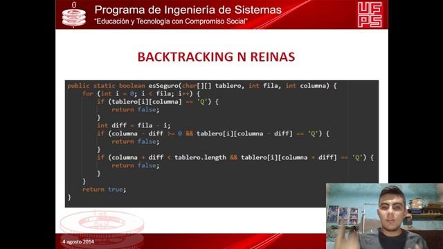 BACKTRACKING EJERCICIO JAVA "N REINAS" смотреть онлайн