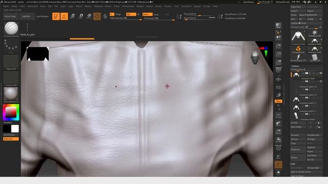 9/36 Скульптинг высокой детализации. Создание IMM-кистей фурнитуры в Сinema 4D и Zbrush