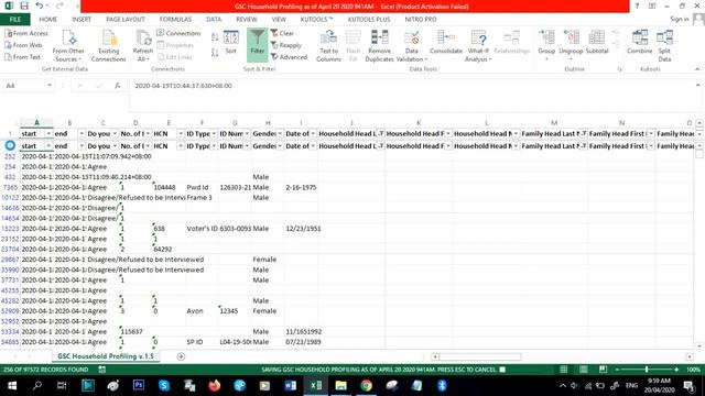 Basic Data Processing on Families Profiled using Microsoft Excel смотреть онлайн