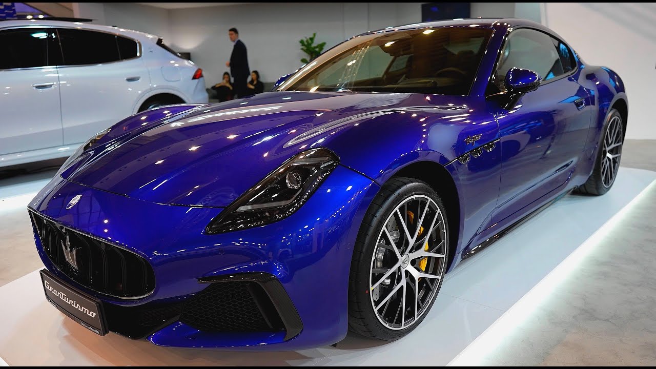 NEW 2023 Maserati GranTurismo II Trofeo 3.0 V6 (558 Hp) in details 4k смотреть онлайн