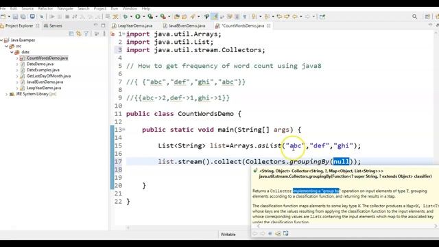 Java8 Coding Interview Question 2 : Word Frequency Count in java8 given a list of strings смотреть онлайн