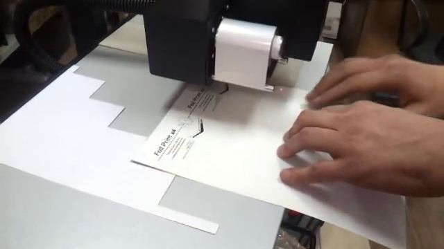 Печать визиток с помощью шаблона на Foil Print x4 смотреть онлайн