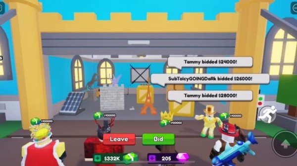 GETTING THE BLUE DIAMOND SAFE AND TESLA ROADSTER IN BID BATTLES!? | Roblox | Bid Battles |