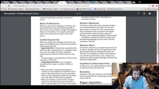 D&D Weekly Update-New Race & New Fighter/Bard Subclass! (3/28/16-4/11/16) | Nerd Immersion смотреть онлайн