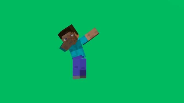 Minecraft steve dab on the green screen | Майнкрафт даб на зелёном фоне смотреть онлайн
