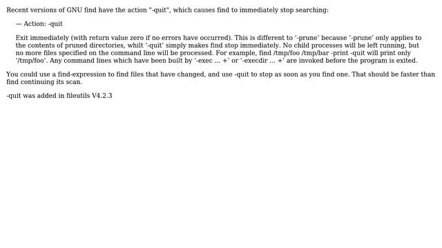On Linux, What Is A Faster Way Than `find`