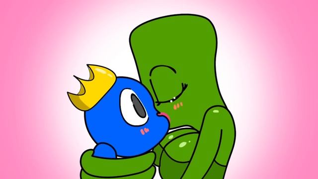 Green vs Blue and Pink - DEATH | Rainbow Friends | Roblox Doors | Cartoon Animation смотреть онлайн