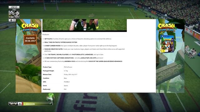 RUGBY LEAGUE LIVE 4 - SET PLAYS AND MORE !!! смотреть онлайн