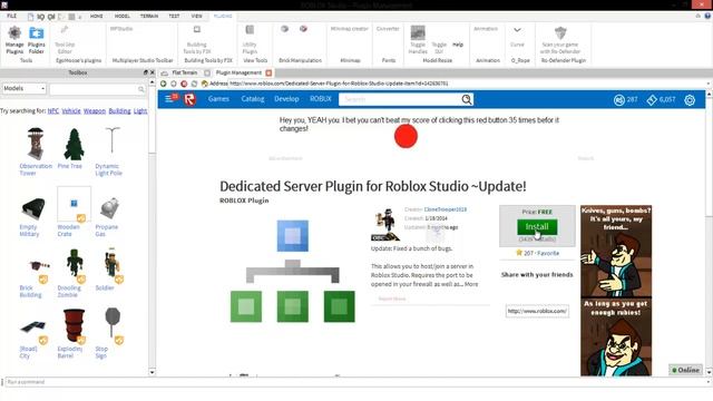 Roblox Studio 2015: How to install Plugins смотреть онлайн