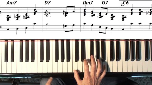 Jazz Piano ◐ Locked Hands - Block Chords ◑ George Shearing Style