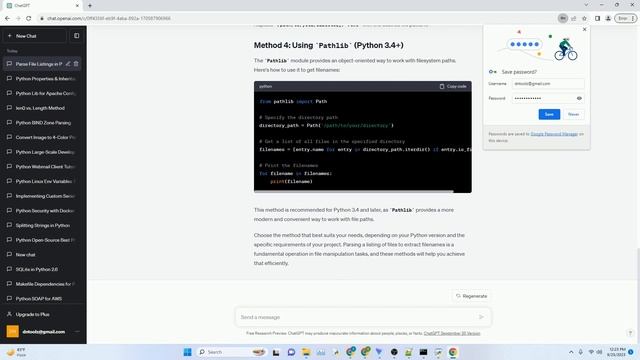 How do I parse a listing of files to get just the filenames in Python смотреть онлайн