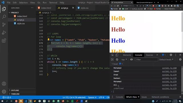 Learn JavaScript In Arabic #4 ES6 features, JSON and more on Loops смотреть онлайн
