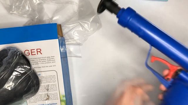 Відео огляд Повітряний насос для чищення засмічення Pipe Dredger