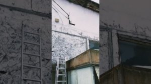 Использование серой гофры на улице