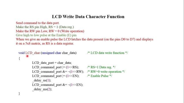 Embedded C programming for LCD using AVR family of Microcontrollers смотреть онлайн
