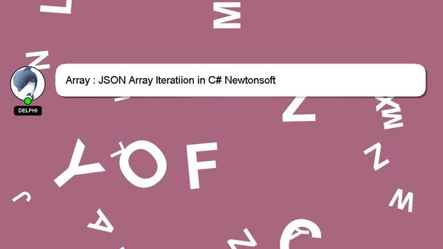 Array : JSON Array Iteratiion in C# Newtonsoft смотреть онлайн