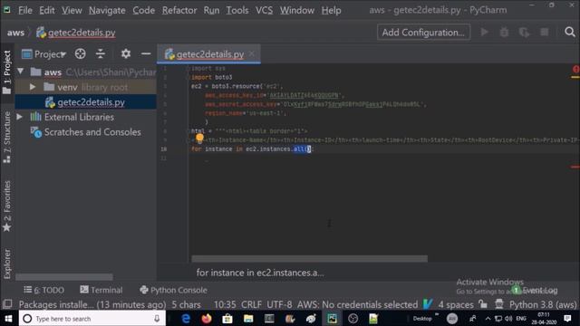 Python Boto3 : How to get EC2 inventory with Python смотреть онлайн